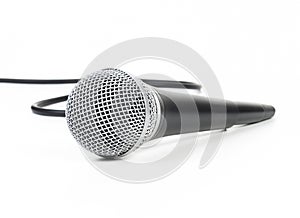 Dynamic mic with a curled cable