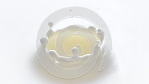 Dynamic Milk Drop Splash