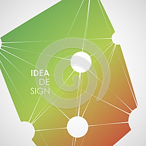 Dynamic molecule structure. Science and connection concept. Neurons abstract ball