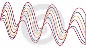 Dynamic Multicolored Wavy Lines Abstract Gradient Pattern, vector design Generative AI