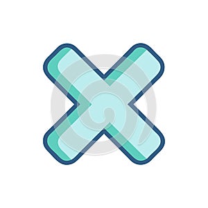 Dynamic Multiply Sign Icon for Analysis photo