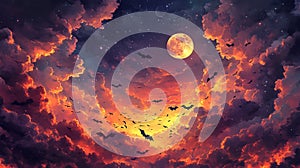 Haunted Night Sky photo