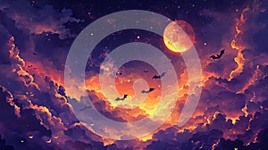 Haunted Night Sky photo