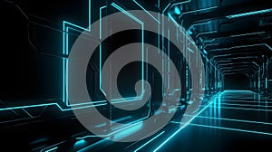 Dynamic neon desktop aura