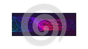 Dynamic Neon Grid Waveform Abstract Background, vector design Generative AI