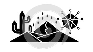 Dynamic Network Brain Connection Vector, AI Communication Graphic, vector design Generative AI