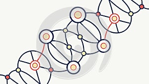 Dynamic Network of Connected Dots, Abstract Data Flow, vector design Generative AI