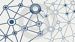 Dynamic Network Connection Abstract Pattern, vector design Generative AI