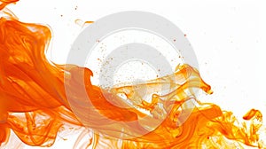 Dynamic Orange Liquid Splash