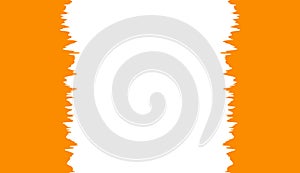 Dynamic Orange Wavy Border Frame