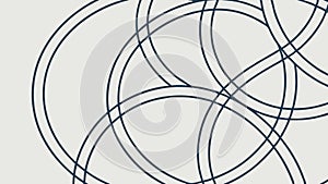Dynamic Overlapping Rings Abstract Pattern, vector design Generative AI
