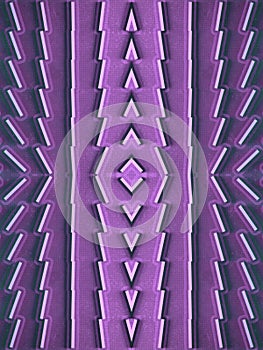 Dynamic pattern of rectangular shapes on an old concrete surface. 3d rendering digital illustration