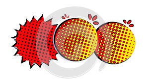 Dynamic Pop Art Burst Bubbles, Comic Book Style Speech Elements, vector design Generative AI