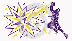 A dynamic pop art explosion background for action scenes, vector design Generative AI