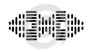 Dynamic Pulsating Sound Wave Abstract Vector Graphic, vector design Generative AI