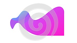 Dynamic Purple Gradient Wave Form, vector design Generative AI