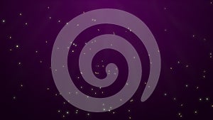 Dynamic purple motion background. Abstract glowing stars and sparks. 8K seamless loop clip