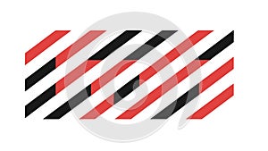 Dynamic Red and Black Diagonal Stripes Pattern Design, vector design Generative AI