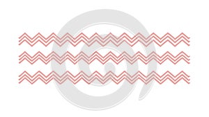 Dynamic Red Chevron Pattern, Zigzag Lines for Energetic Background, vector design Generative AI