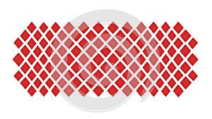 Dynamic Red Diamond Repeating Geometric Pattern Background, vector design Generative AI