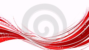 Dynamic Red Waves Abstract Background