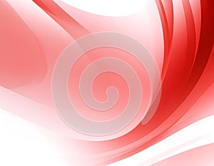 Dynamic red and white abstract background with flowing curves creating a modern and vibrant design