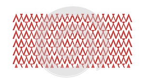 Dynamic Red & White Chevron Zigzag Pattern, vector design Generative AI