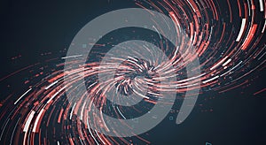 Digital Data Vortex Background