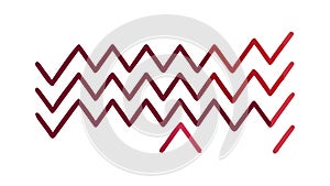 Dynamic Red Zigzag Pattern, Bold Chevron Design, vector design Generative AI