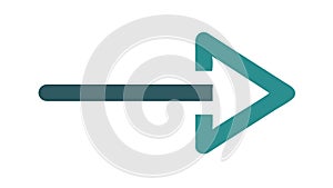 Dynamic Right Arrow Icon, Forward Progress and Navigation, vector design Generative AI