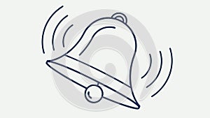 Dynamic Ringing Bell Icon Notification Vector Art, vector design Generative AI