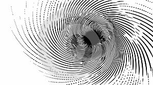 Dynamic Rotating Lines in Spiral Form for Comic Book Design