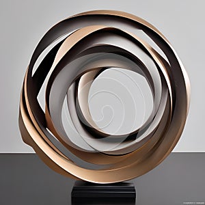 A dynamic sculpture of twisting and turning elements, evoking a sense of fluidity4