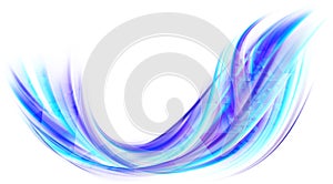 Dynamic shapes waving abstract background