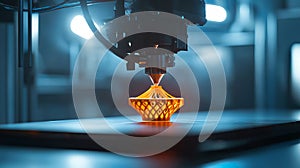 3D Printer in Action Creating Detailed Prototype