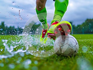 Dynamic Soccer Play on Wet Field