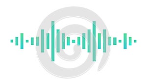 Dynamic Sound Equalizer Bars, Audio Visualizer Rhythm Graphic, vector design Generative AI