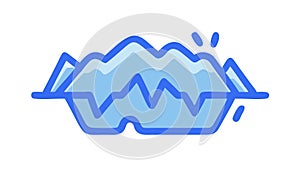 Dynamic Sound Frequency: Audio Visualizer Music Tech, vector design Generative AI