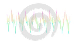 Dynamic Sound Wave Pattern, Audio Technology and Music Visualization, vector design Generative AI