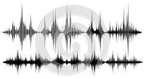 Dynamic Sound Waveforms Set - Abstract Audio Visualization