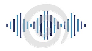 Dynamic Sound Waves, Audio Equalizer Icon, vector design Generative AI