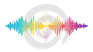 Dynamic Sound Waves or Audio Equalizer Visualization, vector design Generative AI