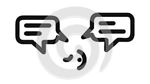 Dynamic Speech Bubbles for Conversation and Communication, vector design Generative AI