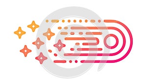 Dynamic Speed Icon: Fast Movement and Rapid Progress, vector design Generative AI