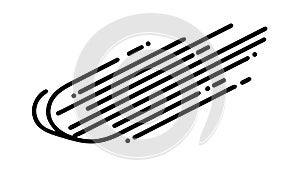 Dynamic Speed Lines Abstract - Motion Blur Effect Vector, vector design Generative AI