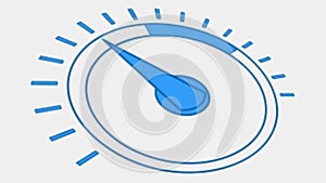 Dynamic Speedometer Gauge, Performance Measurement, vector design Generative AI