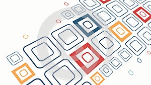 Dynamic square patterns: abstract geometric design. Vector design Generative AI