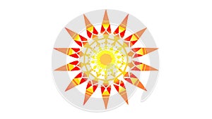 Dynamic Starburst Sunburst Radial Pattern Abstract Energy Light Element, vector design Generative AI