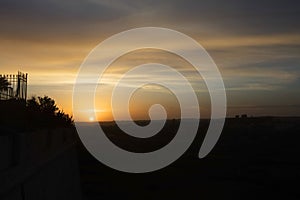 Dynamic sunset sky at Mdina, Malta