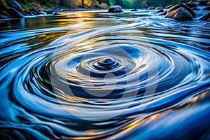 Dynamic Swirling Water in Motion